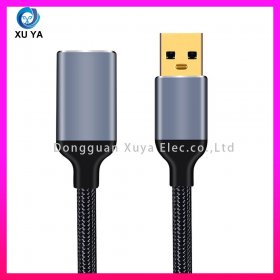 编织铝壳 USB3.0 公对母高速延长线