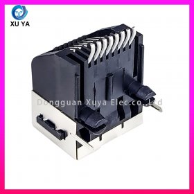 5722 半屏蔽 RJ45 网口 SMT 贴片 8P8C 带安装耳