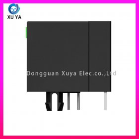 黑色上开口全塑 RJ45 插座 带灯无磁环直通