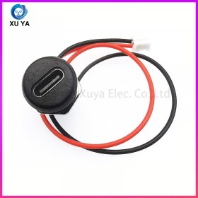 圆形螺纹 Type-C 母座带线