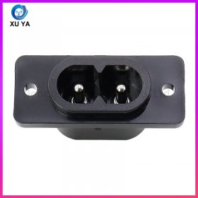 卡扣式八字 AC 电源插座 IEC C8 两孔电源母座