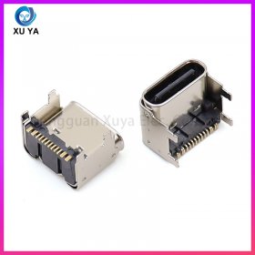 Type-C 16P 加高母座 4 脚插板连接器